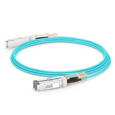 200g QSFP56〜2x 100G QSFP28 Active Optical Cable(AOC)、1M -20 m